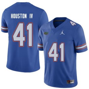 Men's Florida Gators #41 James Houston IV NCAA Jordan Brand Royal Authentic Stitched College Football Jersey LAP2362UU